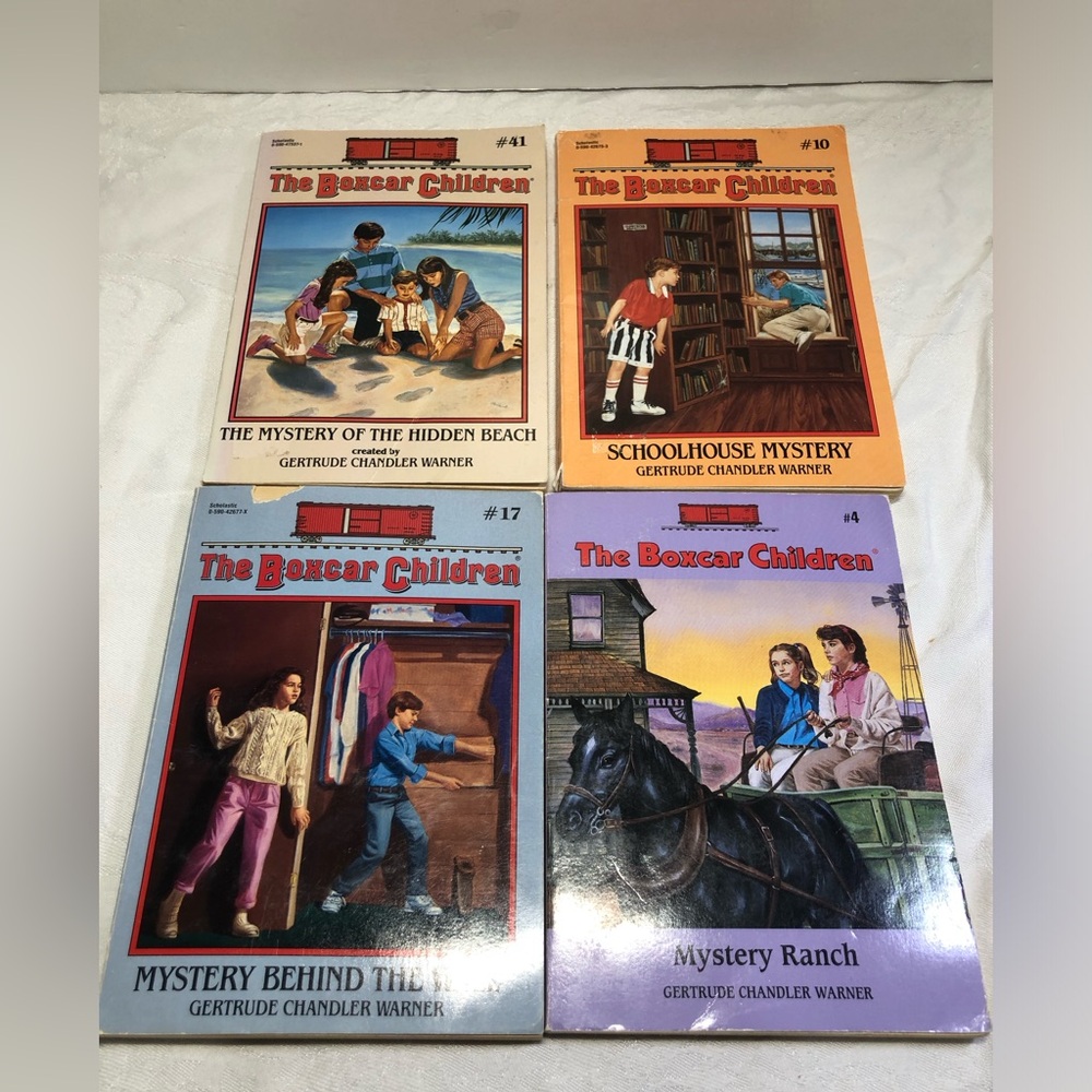 4 Vintage Boxcar Children Books